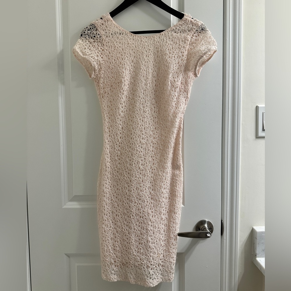 Zara Pink Lace Dress XS